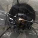 Caged Ceiling Fan Light with Remote, 21" Small Flush Ceiling Light with 3 Enclosed Blades and 6 Wind Speeds for Bedroom, Living Room (1095 Black)