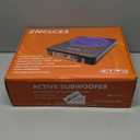 2025 Upgraded 10" 1200W Slim Under Seat Powered Car Subwoofer, Car/Truck Sub Built in Amplifier for Outstanding Heat Dissipation, Powerful bass and Blue LED (Coloful Light)