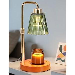 Candle Warmer Lamp with Timer Dimmable, Birthday Gifts for Women Mom, House Warming Gifts New Home Decor, Wax Melt Warmer for Jar Candles with 2 Bulbs (Gold)