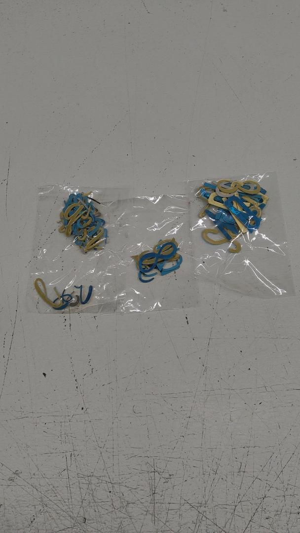 Blue & Gold Letters