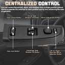 Driver Side Master Power Door Window Control Switch Cover Bezel Assembly Fit Chevy Chevrolet Silverado Gmc Sierra 1500 2500 2500HD 3500 2003 2004 2005 2006 2007 Replaces 15883322 DWS248