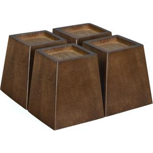 Sopicoz Wood Bed Risers (4 inch Pyramid)