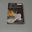 Yellow Mountain Imports Mexican Train Dominoes Accessory Set (5.8-Inch Wooden Hub Centerpiece, Die-Cast Metal Train Markers, and 60-Sheet Scorepad)