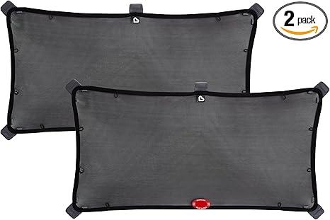 Munchkin® Brica® Magnetic Stretch to Fit™ Sun Shade, Black, 2 Pack