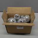 26 Pcs Mini Disco Balls Decor Silver Mirror Hanging Disco Ball Ornaments for Party Decorations Christmas Tree Wedding Music Festival Prom Props