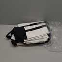 10Pcs Canvas Tote Bag Bulk with Outer Pocket, 12oz Cotton Blank Canvas Tote Bags 19 x 14.6Inch, 13 x 11Inch Reusable Grocery Bags Shopping Cloth Bags for Women, Black (5 Set Large & Medium)