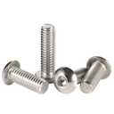 2 x M6-1.0 x 16mm Button Head Socket Cap Screws, Allen Socket Drive, Stainless Steel 18-8, Bright Finish, Quantity 25