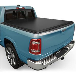 AUTOSAVER88 Soft Quad-fold Truck Bed Tonneau Cover Compatible with 2002-2025 Dodge Ram 1500 (Classic & New), 2003-2025 Dodge Ram 2500 3500 6.4ft Bed Without Rambox