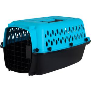 Petmate Pet Porter Fashion Dog Kennel 19", Scuba Blue, for Pets up to 10lbs, Made in USA
