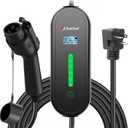 SubSun Universal Level 1 & 2 Portable EV Charger 16Amp 110V-240V Electric Car Charger for All EVs Include J1772, 25FT EV Charging Cable with NEMA 6-20P and 5-15 Adapter