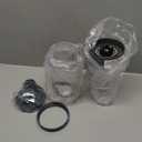 7 Pieces nutribullet Blender Cups & Blade Replacement Set 32oz Huge Cup with 1 Flip-Top To-Go Lid and 1 Lid Ring & Premium Extractor Blade with Compatible with NutriBullet 600w/900w Blender