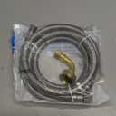 Hydro Master Braided Stainless Steel Dishwasher Connector with Elbow 72 inches 3/8" Comp x 3/8" Comp