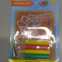 Creativity for Kids Window Art Fun Fruits - Paint and Decorate 2 Suncatchers, Create Your Own Window Art for Kids 2 Pack