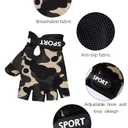 SATINIOR 4 Pairs Kids Half Finger Cycling Gloves Non Slip Sports Gloves for Summer Outdoor Sports Children (2-5 Years)