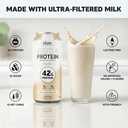 Slate Milk - Ultra Protein Shake - Vanilla - 42g Protein, 1g Sugar, 180 Calories, 1g Net Carbs - Lactose Free, No Added Sugar - Made with Ultra Filtered Milk - Breakfast Boost, Post Workout - 15 fl oz, 12 Cans (BB 10 SEP 2026)