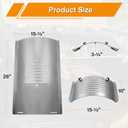 Flame Broiler Kit for Pit Boss PB820 PB850 Series Pellet Grills with Slide Cover and Bottom, Smoker Grill Replacement Parts for Pit Boss PB820D3, PB850PS2, PB850G, PB850CS1, PB820ME, Sportsman 820 etc