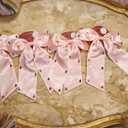 Gem Studded Hair Bow Pack Of 4