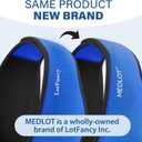 LotFancy Face Ice Pack Wrap for TMJ, Wisdom Teeth, with 4 Reusable Hot Cold Therapy Gel Packs, Pain Relief for Head, Oral and Facial Surgery, Dental Implants, Blue