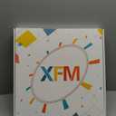 XFM Glow in The Dark Clock 16 Inch Modern Silent Non Ticking Luminous Wall Clocks Battery Operated Night Light Wooden Wall Clock for Living Room Kitchen Bedroom