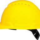 3M Vented Hard Hat, with Pinlock Adjustment, Yellow, 12/case