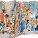 5 x Decoration Greeting Card Merry Christmas Religious Nativity Scene Holiday Theme Festive Christmas Decoration Unique Seasonal Card