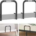 DELLAN Mattress Slide Stopper, Extra Tall Non-Slip Mattress Gripper Retainer Bar, Holder for 1.5 "x 2.9" Metal Bed Frame to Prevent Sliding (2 Pack)