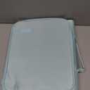 SUNEE Zippered Binder Bag with Handle, 2-Inch 3-Ring O-Ring, 500-Sheet Capacity, Includes Zip Pocket, 5-Tab Expanding File Folder, Multi-Pocket Organizer Binder for Middle School, Sky Blue