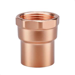 Plumbing Solder Copper Female Adapter, 4-Pcs 1 inch C x FNPT Heavy Duty Copper Tube Fitting with Sweat Solder Connection, NSF 61 Certified