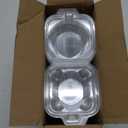 50 Pack Individual Cupcake Containers Plastic Cupcake Boxes Cupcake Holders Stackable Deep Dome Cupcake Carrier