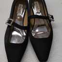 Badgley Mischka Women's Brystol Mary Jane Flat (10, Black)