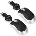 EEEKit Ultra Compact 3-Button USB Mouse, Black, 3 x 1.57 x 0.98 in