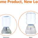 Amazon Basics Gravity Pet Water Dispenser for Cat and Dog, Easy to Clean, 1 Gallon Capacity, Small, Gray