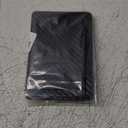 RUNBOX Slim ID Cases Minimalist Front Pocket RFID Blocking Leather Wallets for Men and Women Card Holder Wallets Gifts for men (01-Carbon Black)