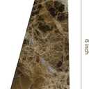 Decorative Bookends for Bookshelves, Set of 2 Marble Bookends for Living Room, Office, Bedroom, Heavy Duty,2 Pieces, Brown