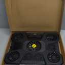 ChillCore Laptop Cooling Pad, RGB Lights Laptop Cooler 9 Fans for 15.6-19.3 Inch Laptops, Gaming Laptop Fan Cooling Pad with 8 Height Stands, 2 USB Ports - A21 Blue