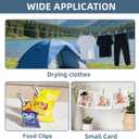 Plastic ClothesPins Heavy Duty Out door 36 Pack with Storage Box, 2.5-Inch Chip Clips with Non-Slip No-Trace Design for Laundry, Drying Clothes,Towels, Crafts, Picture, Food Clips, Home Use and Travel
