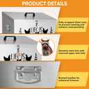95 lb Chicken Feeder with 10 No-Waste Ports – Extra-Large Galvanized Metal Poultry Feeder with Adjustable Height Heavy-Duty Stand – Outdoor Feed Box for Chickens, Ducks & Geese