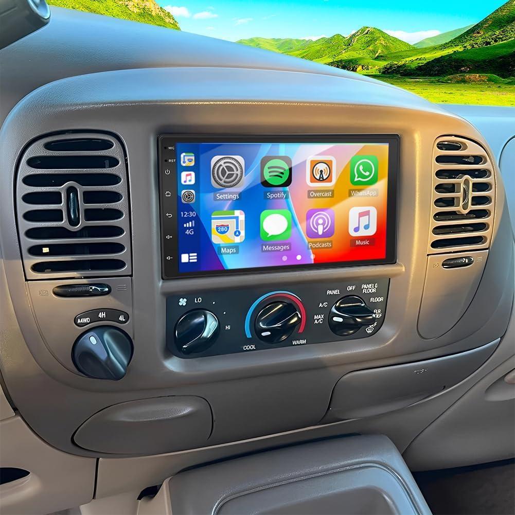 7" Double Din Car Radio Stereo Upgrade for 1998-2002 Ford Expedition Touch Screen Head Unit Car Stereo Android 13 with Wireless & Wired Carplay Android Auto GPS Navigation/SWC/Camera+MIC,2+32G (One SIze)