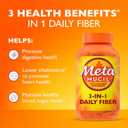 Metamucil 3-in-1 Fiber Capsules, Daily Psyllium Husk Fiber Supplement, Fiber Capsules for Digestive Health, Plant-Based Psyllium Husk Fiber Capsules, #1 Doctor Recommended Fiber Brand, 300ct Capsules, Exp 05/2027