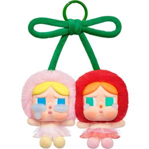 POP MART Crybaby Crying for Love Series-Vinyl Plush Hanging Card (Love You Cherry Much), Toys for Modern Home Decor, Collectible Toy Set for Desk Accessories, 1PC