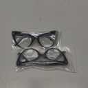 Viseng Womens Oversized Cateye Reading Glasses Blue Light Computer Glasses Stylish Reader (+0.0)