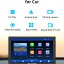 9 Inch Wireless CarPlay Screen for Car, CarPlay & Android Auto Touch Screen Car with Backup Camera, Bluetooth, Navigation, Mirror Link Voice Control