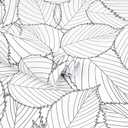 Gray Leaf Peel and Stick Wallpaper Leaf Removable Self Adhesive Wallpaper 17.7"x393.7"Gray and White Leaves Contact Paper Waterproof Vinyl Wall Paper for Wall Cabinet Shelf Drawer Liner