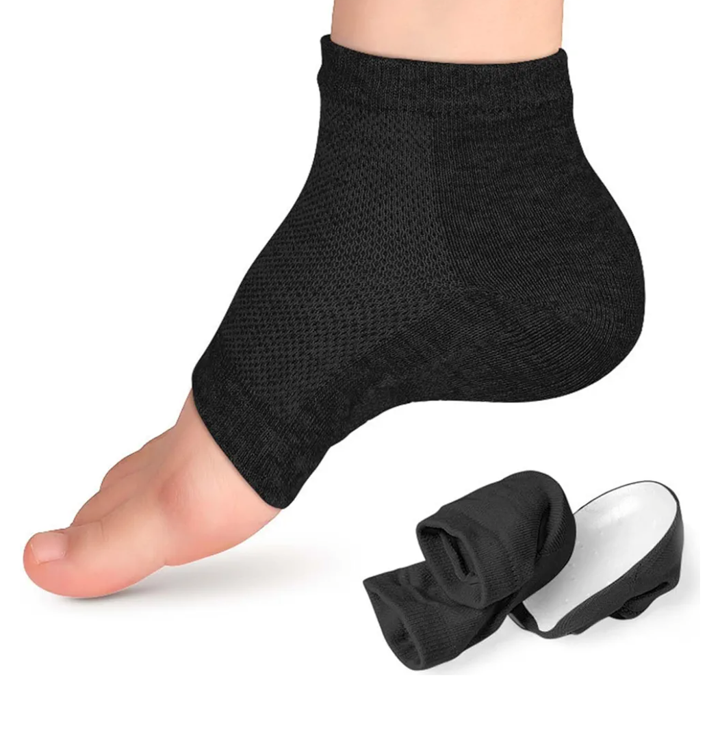 Height Max Socks,Invisible Shoe Heel Pad,Height Max Insoles 3 Inches, Half Height Raised Insole, Men's and Women's Universal Heighten Socks (3.5CM, Black)