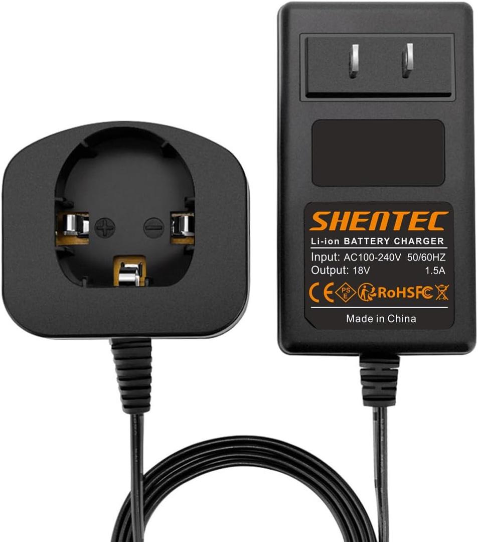 Shentec 18V Lithuim Charger p118 p117 Compatible with Ryobi 18V Li-ion Battery P118b P102 P103 P104 P105 P106 P107 P108 P109 BPL-1815 BPL-1820G BPL18151 (Not Compatible with Ni-MH/Ni-Cd Battery)