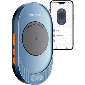 Vaydeer M4 Utra Mouse Mover with APP, Undetectable Mouse Jiggler Device with Remote Control and Timer Function, Driver-Free Shaker Wiggler Mouse Movement Simulation for Computer Awakening (Navy Blue)