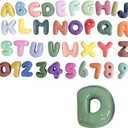 4 Inch Gypsum Letter or Number for Wall Decor, Single Alphabet or Digit for Home Decor Party Decoration Name Signs, Birthday Gifts for Boys Girls (Letter D)