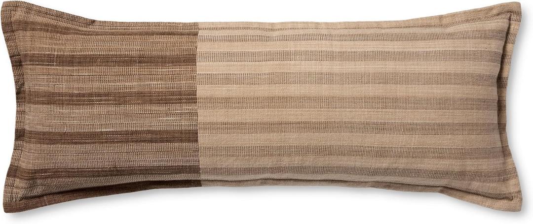 Loloi Amber Lewis Vespera Brown/Multi 13'' x 35'' Cover Only Pillow