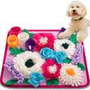 Snuffle Mat for Dogs Pet Treats Feeding Mat for Small/Medium Breed Dogs Non-Slip/Portable/Durable Interactive Dog Puzzle Toys Encourages Natural Foraging Skills (Rose Pink)