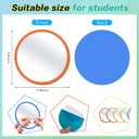 15 Pcs Small Mirrors for Kids Unbreakable Shatter Proof Mirror 4.8 x 4.8 Inches Round Plastic Safe Shatter Proof Mirrors for School Classroom Bathroom DIY Crafts (Bright Colors)